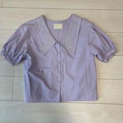 Ameri MEDI EMBROIDERY COLLAR BLOUSE