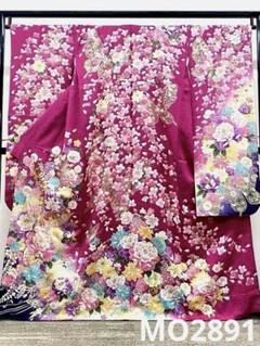 振袖 豪華 銀通し 刺繍 金彩 身丈163cm 撥水加工済
