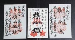横山城　御城印　【滋賀県長浜　秀吉出世の城】　3枚セットのサムネイル