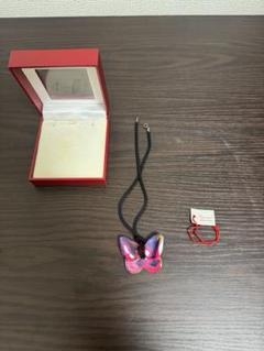 Baccarat 蝶 ネックレス