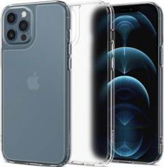 Spigen iPhone 12 Pro Max ケース 半透明 ストラップ