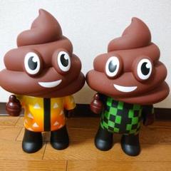 和装のうんこ うんちくん BIG フィギュア 鬼滅の刃 市松模様 散り三角