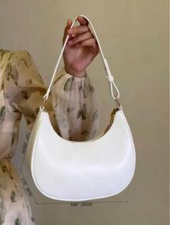 ホワイト ショルダーバッグ ハンドバッグ
