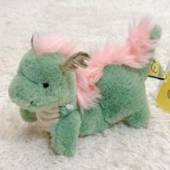 サンレモン フラッフィーズ ぬいぐるみ S ドラゴン WH fluffies ぬいぐるみ(S)ドラゴン GR/WH - サンレモン