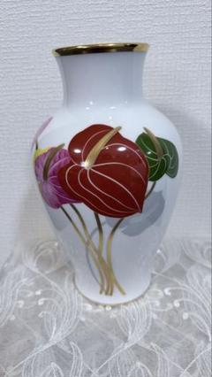 大倉 花瓶 ブルーローズ（8011） 28cm花器