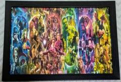 ☆アベンジャーズ MCU ムービー ヒストリー ポスター 額縁付き 送料無料
