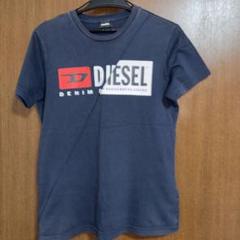 DIESEL ネイビー ロゴ Tシャツ S