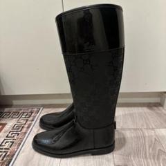 Gucci ブラック 長靴 GGパターン Gucci 長靴 ブラック GGパターン