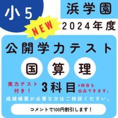 浜学園　小5 2023年度　4科目　Vクラス　復習テスト 国語、算数、理科、社会 浜学園 小4 2023年度 国語 Vクラス復習テスト【解答用紙付き