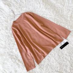 新品 《プレッツォ》 (M-L) シンプルカットソー クルーネック 着回し 無地