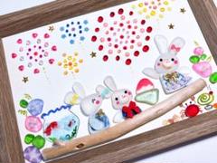 ＊桜とうさちゃん姉妹＊シーグラスアート 桜とうさちゃん姉妹＊シーグラスアート（桜とうさちゃん姉妹