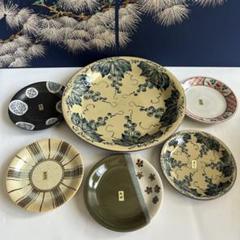 No4080 瀬戸　織部釉　石皿　直径37cm 美濃焼　黄瀬戸　飾皿　送料無料 img69716410.jpg