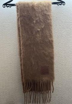LOEWE ロエベ ヌバックレザー マフラー ショール スエード キャメル