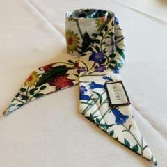 [希少] GUCCI グッチ シルクスカーフ GGキャンバス グッチ 未使用 スカーフ GUCCI 大判スカーフ