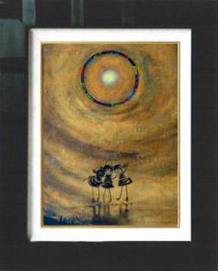 絵画　 額付( 黒 ) 油絵　F4-081014　人物　可愛い子供 絵画 額付( 黒 ) 油絵 F4-081014 人物 可愛い子供 - メルカリ