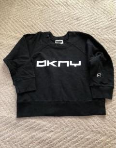 DKNY★長袖 クルーネック ロゴ スウェットシャツ トレーナー★黒 DKNY☆長袖 クルーネック ロゴ スウェットシャツ トレーナー☆黒