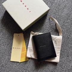 【週末特価】【箱付き未使用】MARNI★財布★国内正規品★ベージュ×ブラック brandparks_marni-0015-z360n
