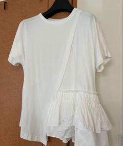 フリル　Tシャツ　アシンメトリー　Ｆ