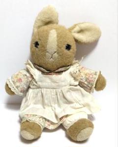 超レトロ　ファースト社　wool素材うさぎぬいぐるみ　紙タグ付 ファースト社 うさぎ ラビット ぬいぐるみ タグ付き レトロ