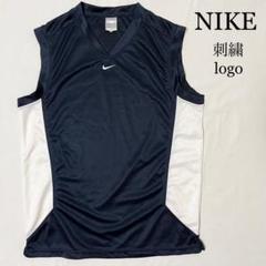 NIKE ナイキ センタースウッシュ 刺繍ロゴ ノースリーブ トレーニングシャツ