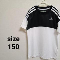adidas Tシャツ ホワイト/ブラック サイズ150 フットサル