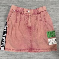 美品　MARK&LONA ウォッシュ加工　ゴルフスカート