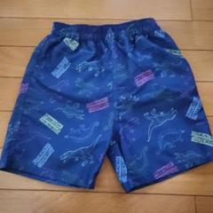 恐竜柄ネイビー水着 110cm