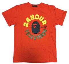 24HOUR テレビ　apeコラボTシャツ Sサイズ イエロー APE】Sサイズ24時間テレビ チャリティー Tシャツ - メルカリ