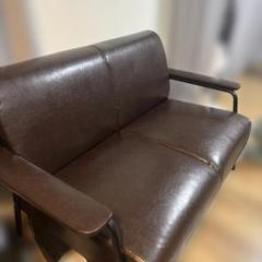 大阪京都限定 美品 NITORI ニトリ ソファ 2人掛け ダークブラウン GMHH336○ニトリ / NITORI Nストラス RE 2人掛け電動