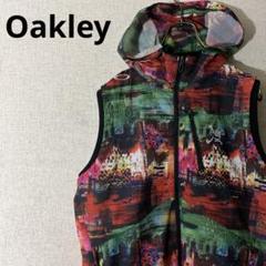 Oakley オークリー ナイロンベスト パーカー 幾何学柄 総柄 派手