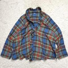 美品 45R 45rpm シャツ ピンタック フリル ブラウス 長袖 ネイビー２ 45R】シャツ｜1977年創業、日本の服。丈夫で長持ち、気持ちの