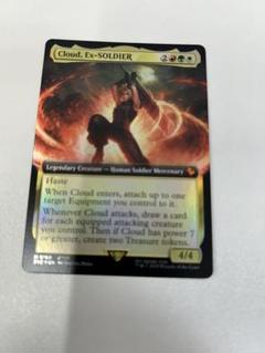 元ソルジャー、クラウド　ff mtg 拡張foil バンドル FOIL] 元ソルジャー、クラウド/Cloud, Ex-SOLDIER (拡張アート版