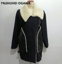 【限定セール！！】美品　1% SHUHEI OGAWA ウールコート　ネイビー 1%SHUHEI OGAWA イチパーセント シュウヘイ オガワ コート
