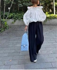 シーニュ cygne ツイードマリンパンツ　未使用品 本日限定】cygneシーニュツイードマリンパンツ cedric 0