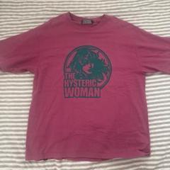 新品⭐︎ HYSTERIC WOMAN オーバーサイズTシャツ　ピンク HYSTERIC GLAMOUR（ヒステリックグラマー）の「HYSTERIC WOMAN