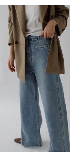 na.e＊ナエ＊ワイドルーズジーンズ　S 通常丈 Wide Loose Jeans _Deep Blue | Na.e