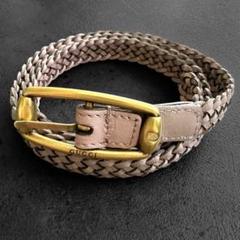小物 GUCCI Braided leather belt Smoky pink GUCCI Braided leather belt Smoky pink - メルカリ
