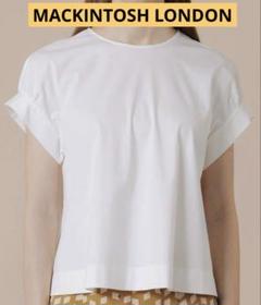 Mackintosh London トリコットジャージプルオーバー 白 38 トリコットジャージプルオーバー(トップス)｜MACKINTOSH LONDON