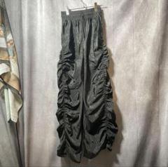 最も優遇 y2k グランジ ナイロン フレア ギャザーパンツ a2o パンク 古着 パンツ