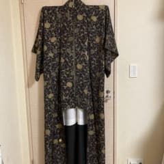 渡辺雪三郎落款牡丹唐草小紋