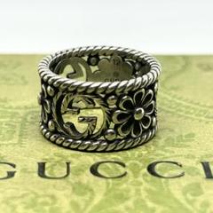 美品✨グッチ　指輪　リング　18号 インターロッキング　フラワー　Flower 美品✨グッチ GUCCI 指輪 リング 18号 インターロッキング