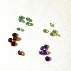 アートクレイシルバー材料　天然石3mm 20個