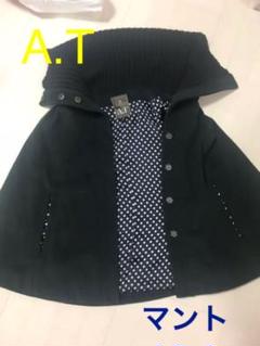 ★A.T★ダークグリーンケープポンチョ