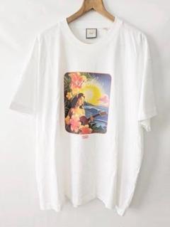 高級品市場 新品】KITH HAWAII限定 Tシャツ アロハサンセット ホワイト XXL トップス