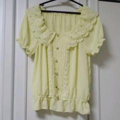半袖ブラウス M イエロー系