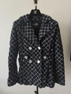 未使用品 シャネル ロングコート ココマーク カメリア コサージュ ツイード L 8045000851148_2.jpg?v=