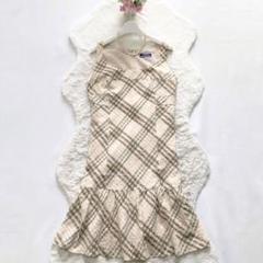 BURBERRY*バーバリーブルーレーベル　ノバチェックワンピース　Y2K 38