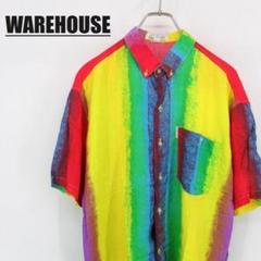 WAREHOUSE ウエアハウス 半袖シャツ ボタンダウン マルチカラー