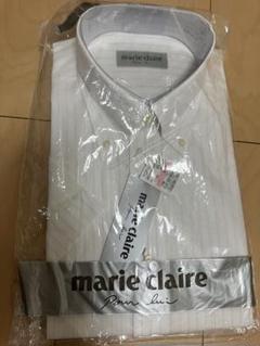 marie claire ボタンダウンシャツ　マリークレール　半袖シャツ形状記憶