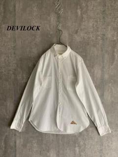 希少 DEVILOCK デビロック ボタンダウンシャツ 長袖白
